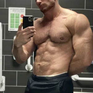 Hairy Blonde Muscle Man 9” thick